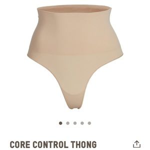✨moving sale✨ NWT Skims Core Control Thong in Clay
